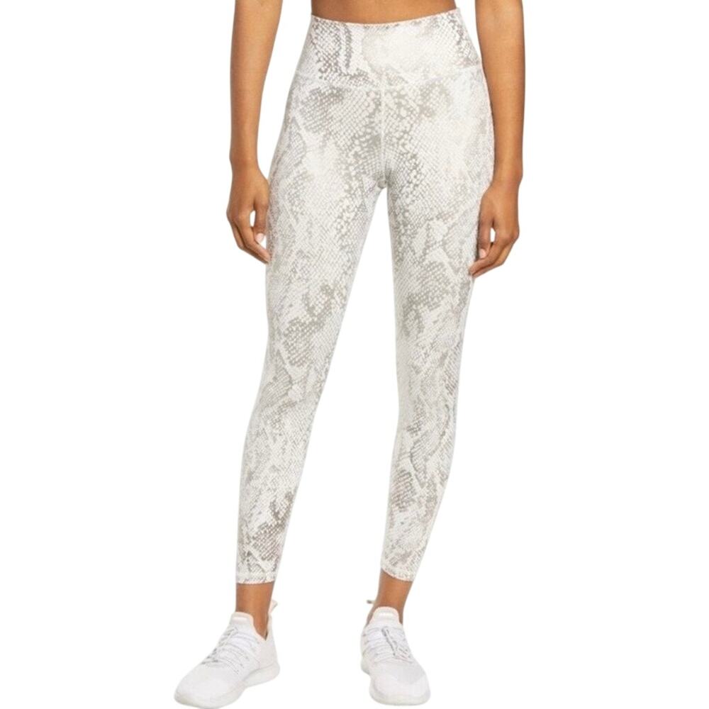 IVL Collective Metallic Collagen Infused Snakeskin High Waist Leggings Size 8
